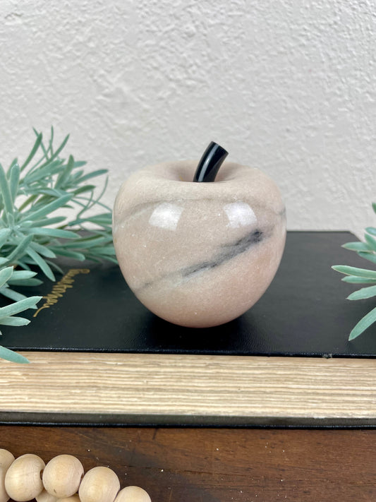 Vintage Marble Apple Figurine