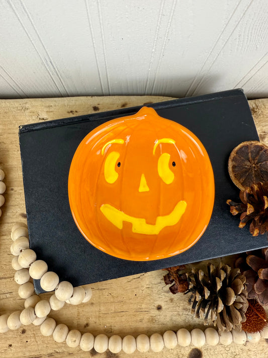 Vintage Pumpkin Trinket Dish