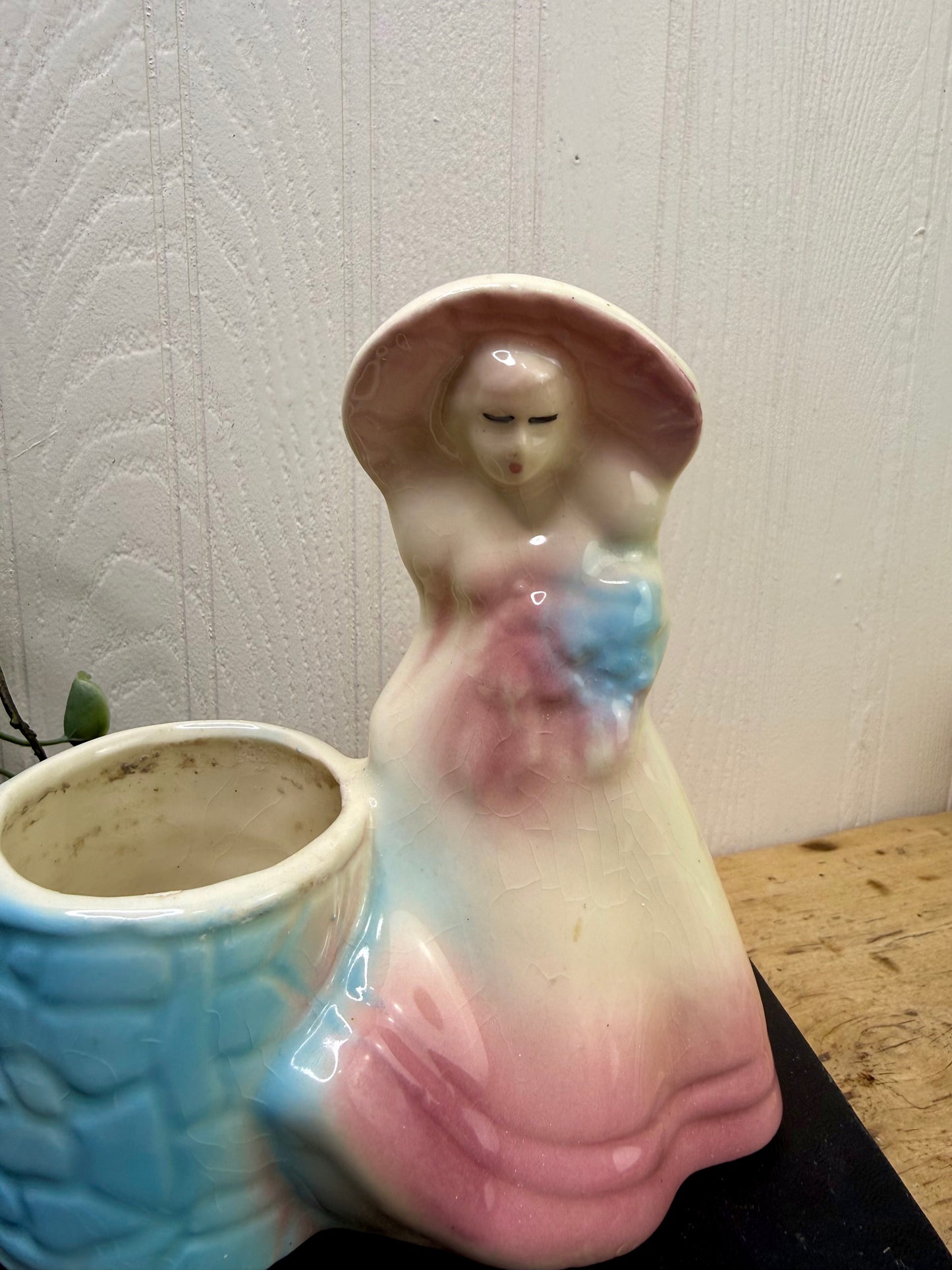 Vintage 1940’s Southern Belle with Wishing Well Planter