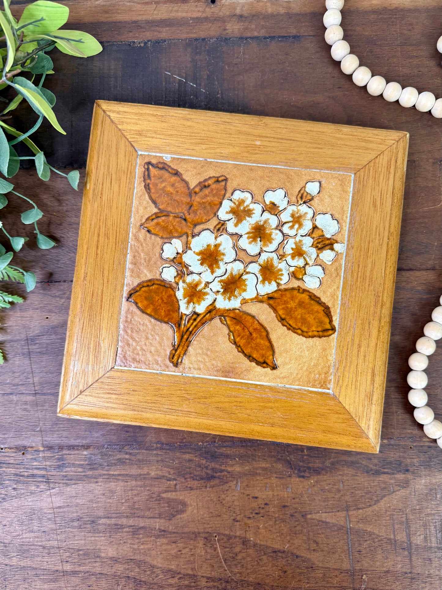 Vintage Italian Semigres Ceramic Tile Trivet