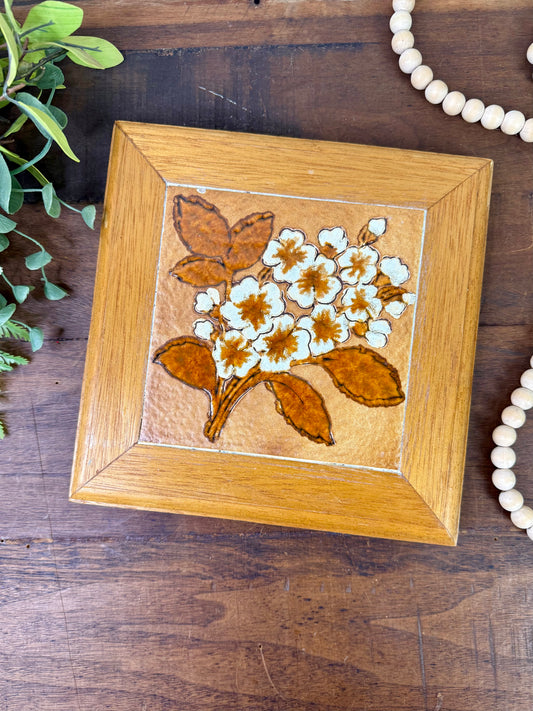 Vintage Italian Semigres Ceramic Tile Trivet
