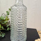Vintage Diamond Patterned Crystal Decanter