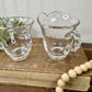 Vintage Imperial Glass Candlewick Creamer and Sugar Set