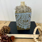 Handmade Reclaimed Wood Boho Block Pumpkin