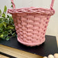 Vintage Pink Spring Basket