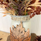 Handmade Upcycled Large Mason Jar Fall Floral Arrangment