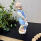 Vintage Porcelain Girl with Egg Basket Figurine