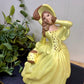 Vintage Chalkware Southern Belle Figurine
