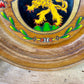 Vintage Hand-Painted Wooden Souvenir Plate from Heidelberg Germany
