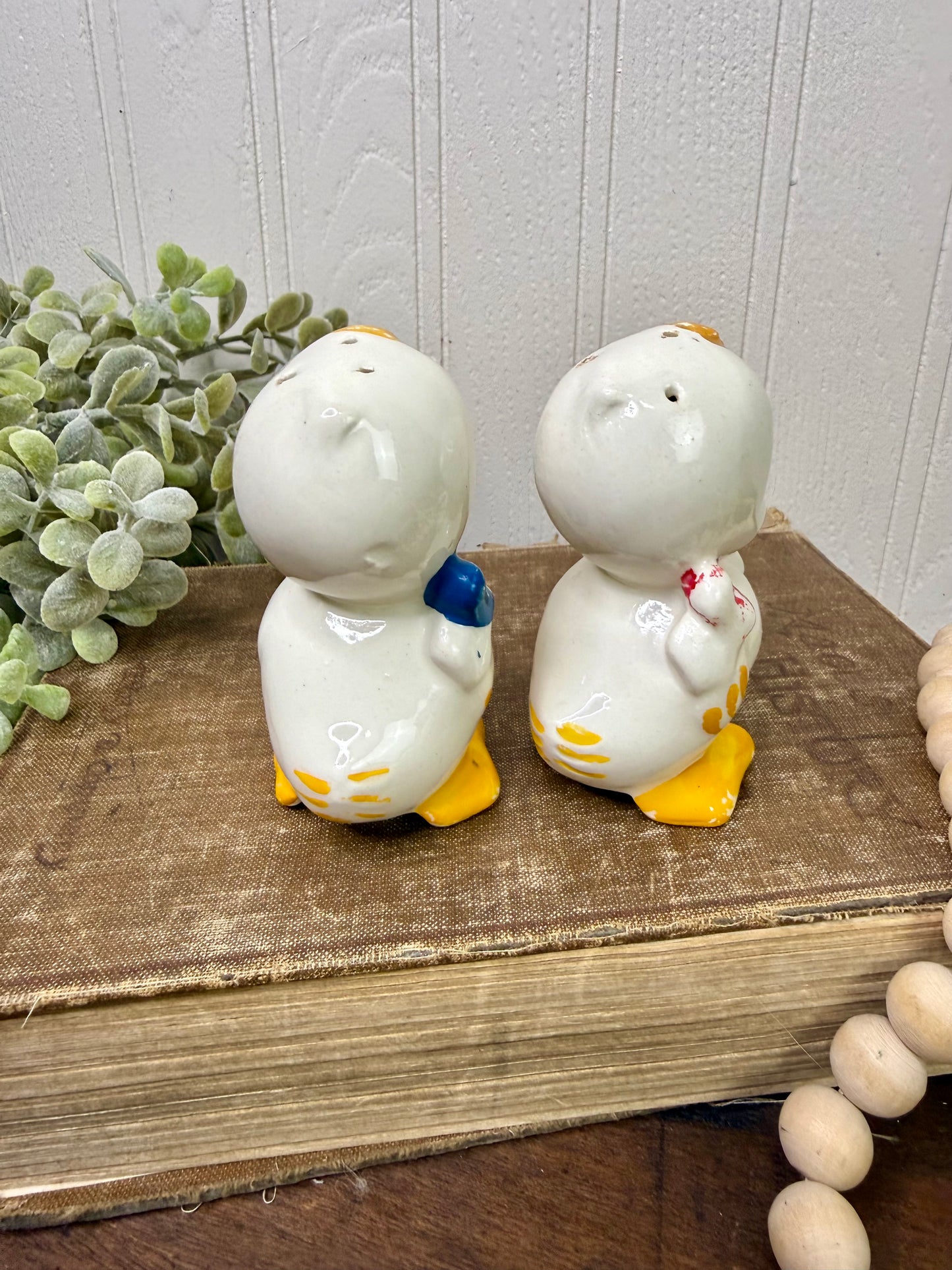Vintage 1940’s American Bisque Duck Salt & Pepper Shaker