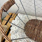 Vintage Chicken Wire & Wicker Storage Basket