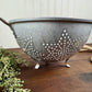 Vintage Aluminum Star Patterned Colander