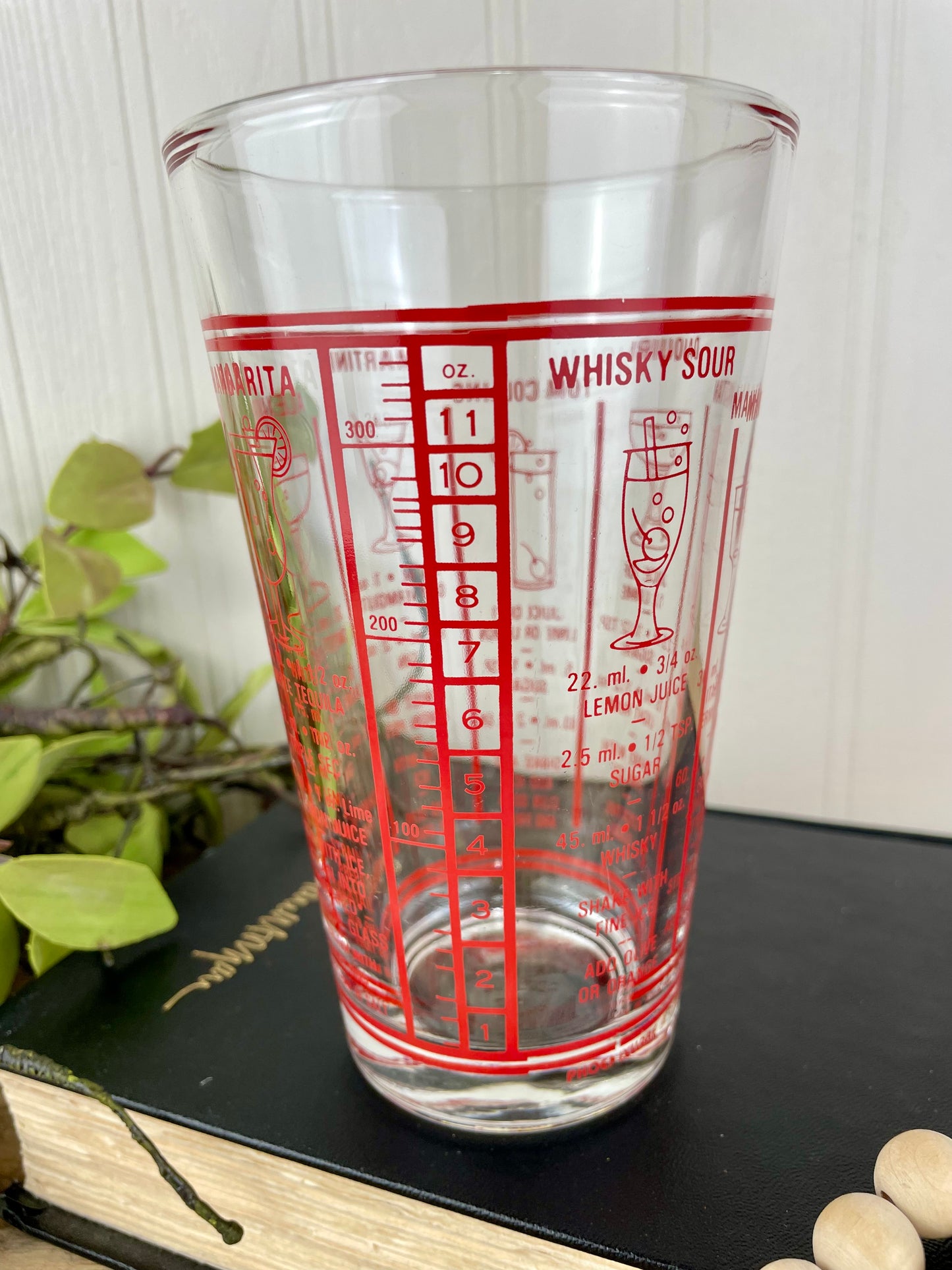 Vintage Mid-Century Mixologist Cocktail Glass