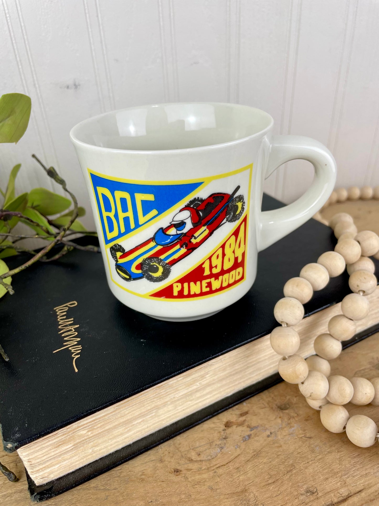 Vintage 1983 Boy Scouts Pinewood Derby Boy Scouts Stoneware Mug