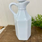 Vintage White Porcelain Cruet with Stopper