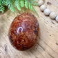 Vintage Red Jasper Polished Stone Egg