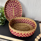 Vintage Miniature Seagrass Basket with Lid