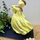 Vintage Chalkware Southern Belle Figurine
