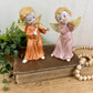 Vintage Homco Porcelain Angel Figurine Set