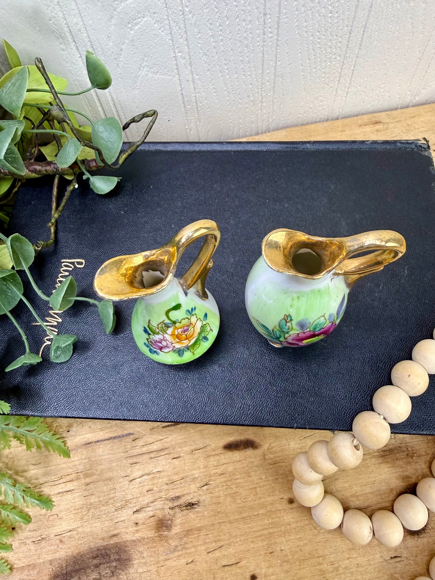 Vintage Ucagco Miniature PorcelainPitcher Set