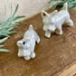 Vintage Porcelain Miniature Scottie Dog Set