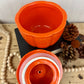 Retro Ceramic Jack-O-Lantern Canister