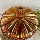 Vintage Marigold Carnival Glass Candy Dish with Lid