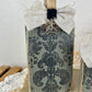 Handmade Reclaimed Wood Small Green and Black Pumpkin Set