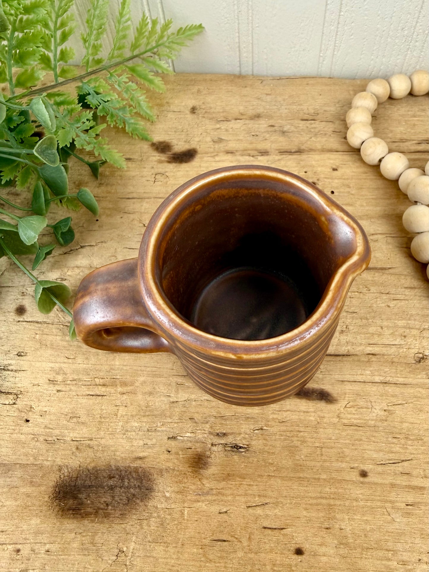 Vintage Mid-Century Hall China Ringware Creamer