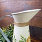 Upcycled Metal Pitcher with Yellow Roses