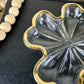 Vintage Jeannette Glass Four Leaf Clover Trinket Dish