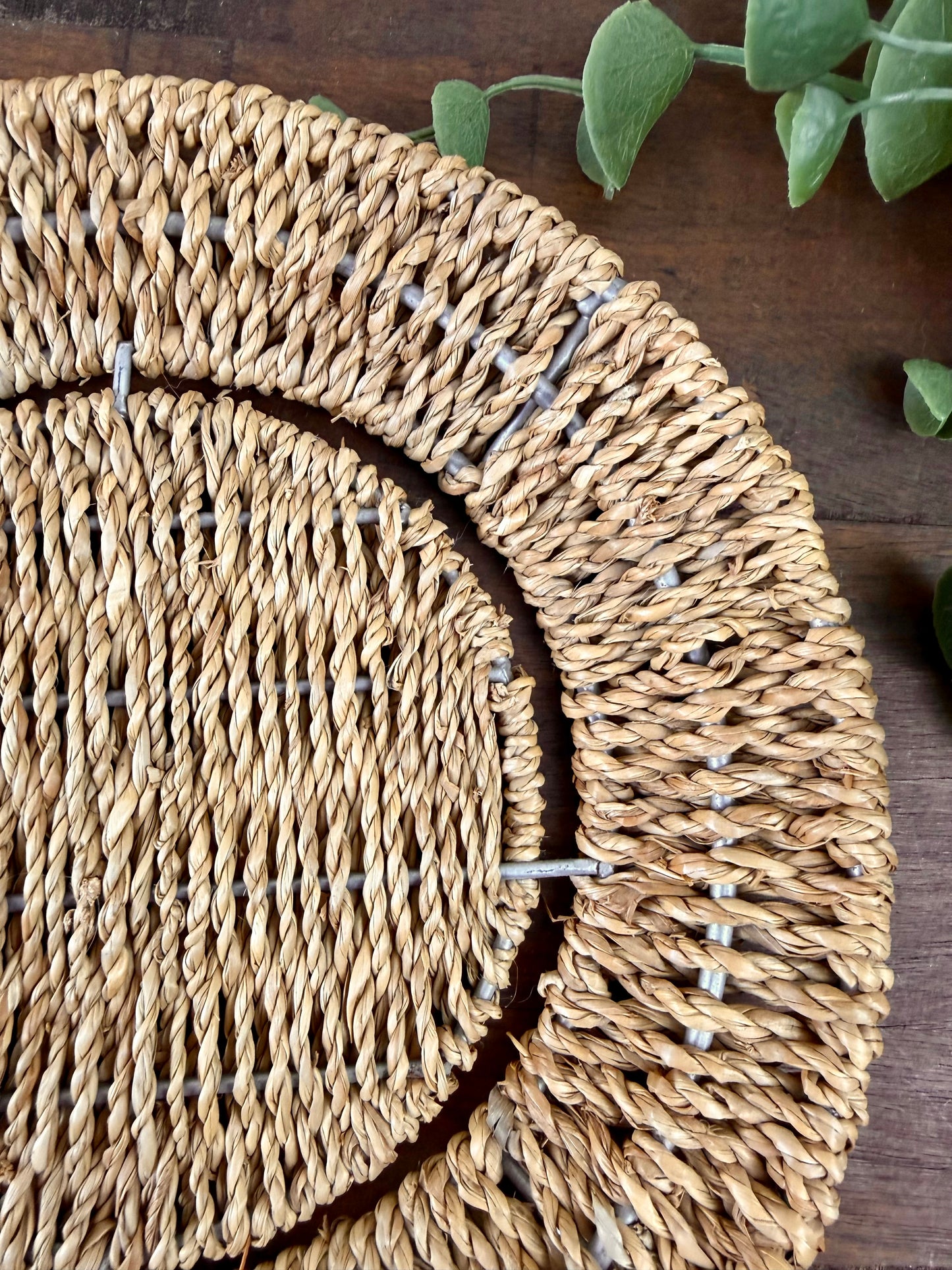 Decorative Woven Seagrass Charger Plate