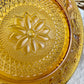 Vintage Indiana Glass Tiara Amber Salad Plate