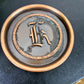 Vintage Monogrammed Copper Coaster