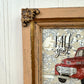 Handmade Fall Truck Framed Wall Art