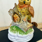 Vintage Ceramic Mama & Baby Owl Figurine