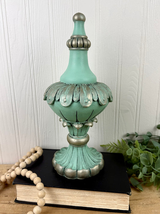 Upcycled Hand Painted Decorative Finial
