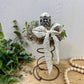 Handmade Rustic Bed Spring Nest with Yellow Egg with Gold Details