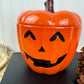 Retro Ceramic Jack-O-Lantern Canister