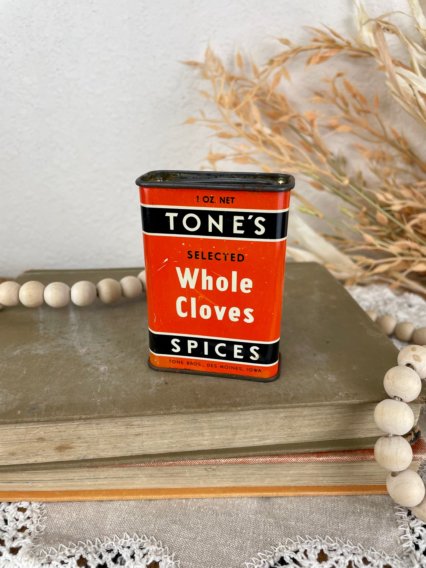 Vintage Tone’s Spice Tin- Whole Cloves