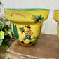 Vintage Hand Painted Italian Majolica Pottery Planter Set