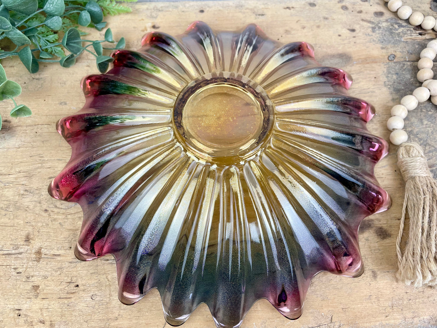 Vintage Federal Glass Celestial Gem Bowl