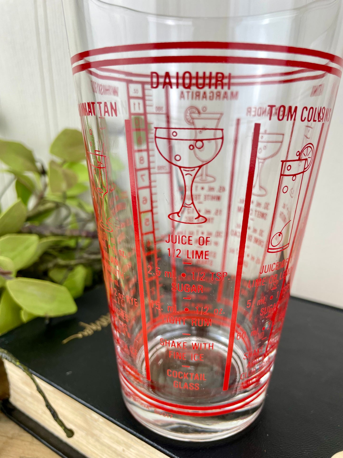 Vintage Mid-Century Mixologist Cocktail Glass