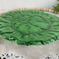 Vintage Morgantown Crinkle Green Glass Lunch Plate