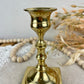 Vintage Square Base Brass Candlestick