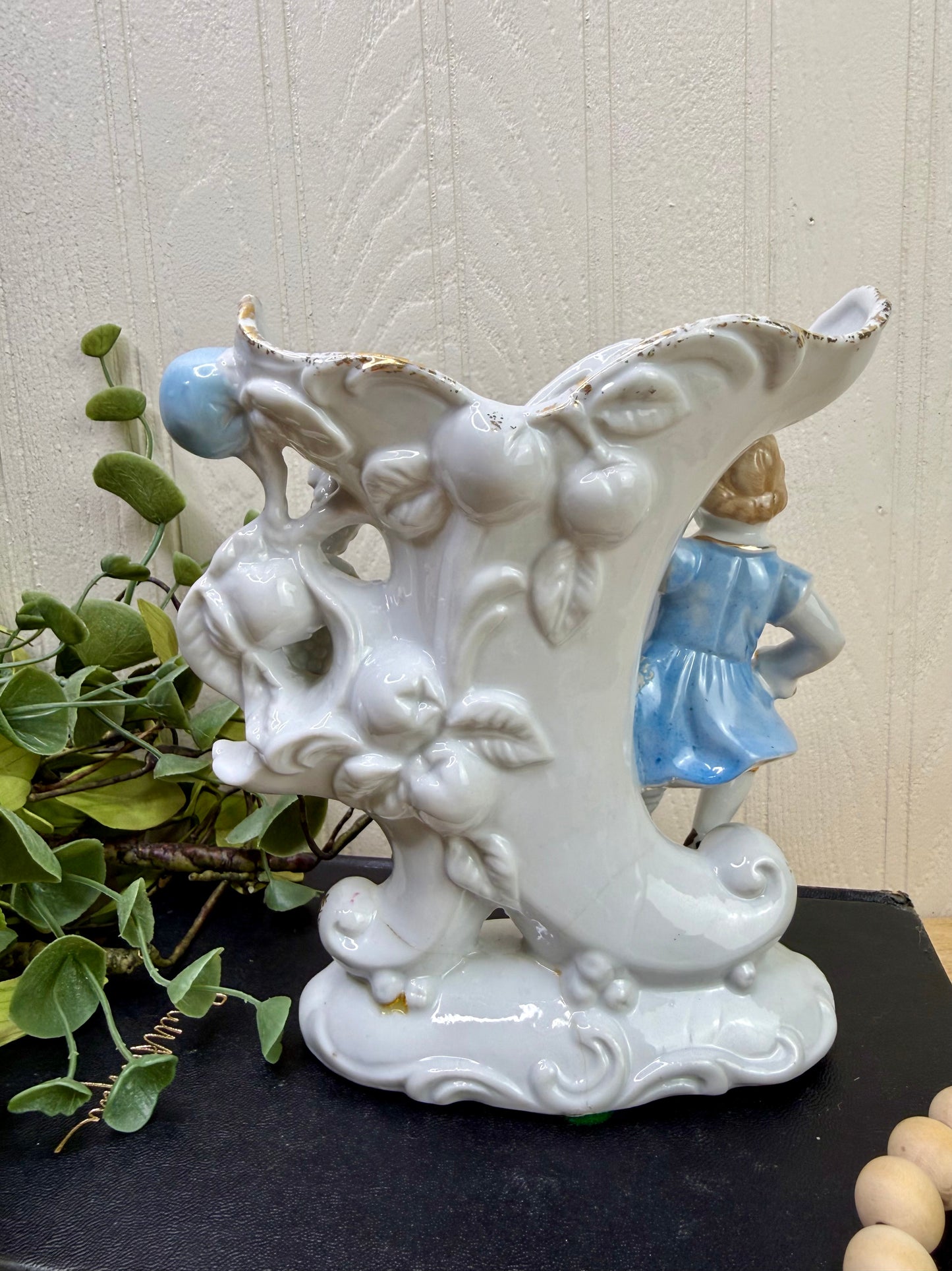 Vintage 1950’s Japanese Porcelain Figural Vase