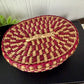 Vintage Miniature Seagrass Basket with Lid