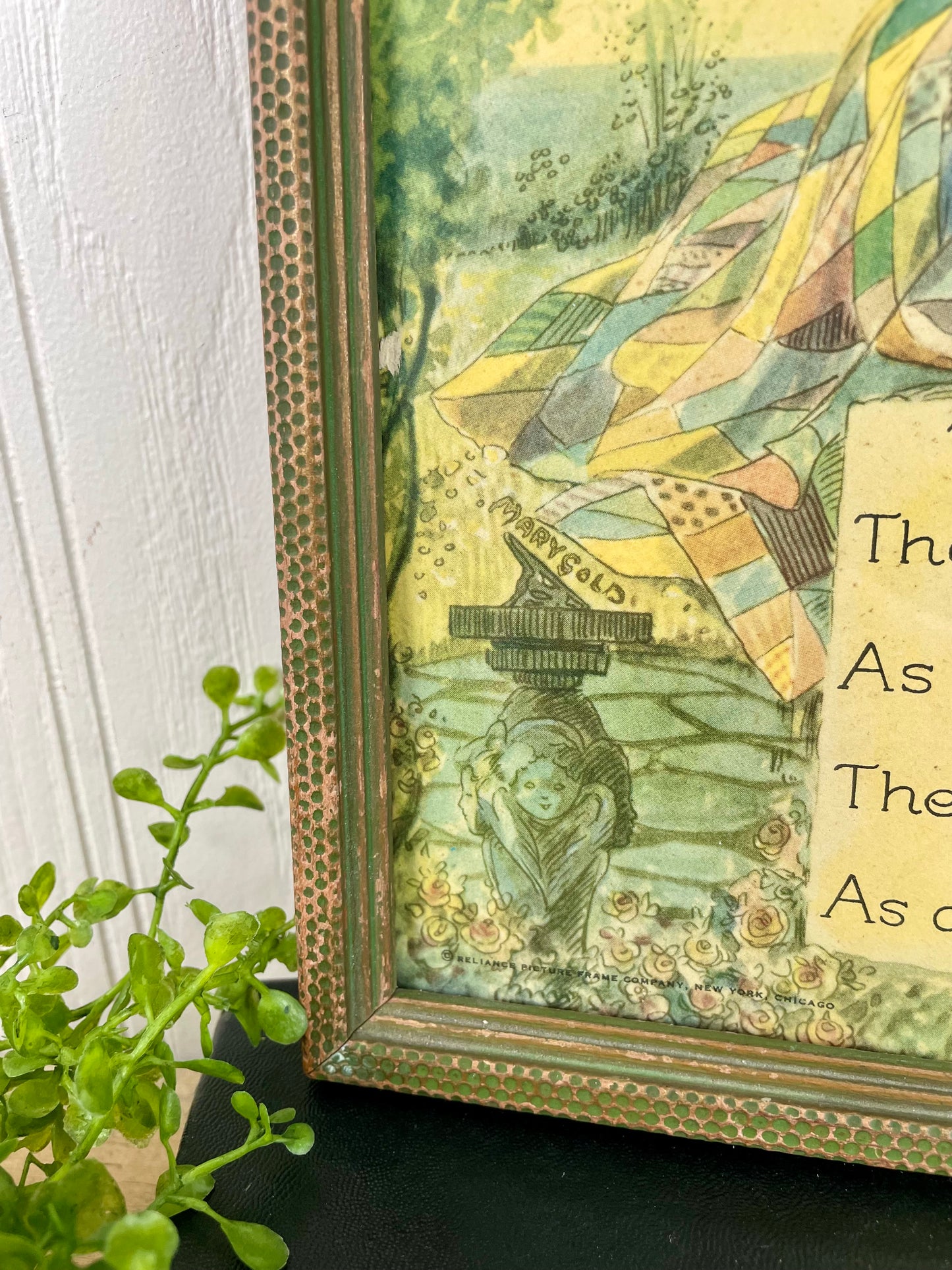 Vintage “To My Mother” Poem & Framed Print