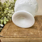 Vintage Indiana Glass Co. Colony Harvest Milk Glass Dessert Bowl