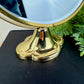Vintage Double Sided Brass Tabletop Mirror